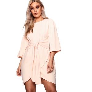 Boohoo New With Tags Plus Kimono Sleeve Tie Waist Wrap Women’s Dress Size 18